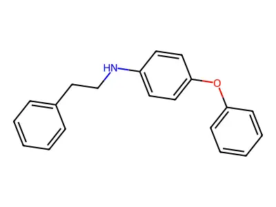 N-phenethyl-4-phenoxyaniline structure