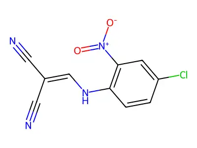 2-{[(4-Chloro-2-nitrophenyl)amino]methylidene}propanedinitrile structure