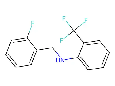 N-(2-Fluorobenzyl)-2-(trifluoromethyl)aniline structure