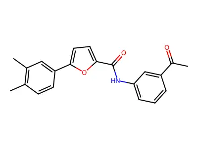 N-(3-acetylphenyl)-5-(3,4-dimethylphenyl)-2-furamide structure