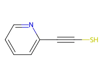 2-Pyridin-2-ylethynethiol structure