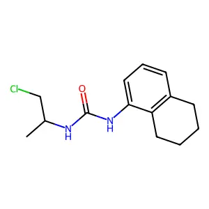 Urea, 1-(1-chloro-2-propyl)-3-(5,6,7,8-tetrahydro-1-naphthyl)- structure