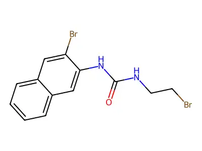 Urea, 3-(2-bromoethyl)-1-(3-bromo-2-naphthyl)- structure