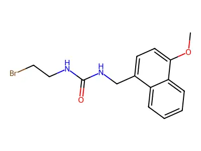 Urea, 1-(2-bromoethyl)-3-(4-methoxy-1-naphthylmethyl)- structure