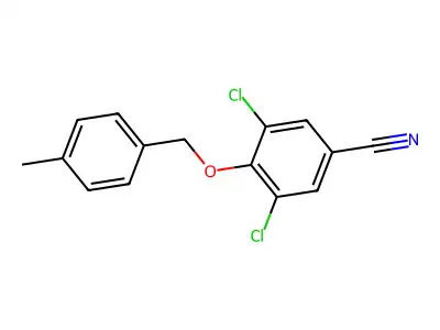 3,5-Dichloro-4-((4-methylbenzyl)oxy)benzonitrile structure