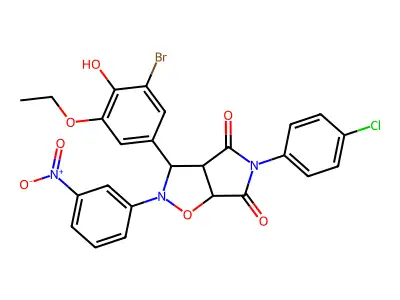 C25H19BrClN3O7 structure