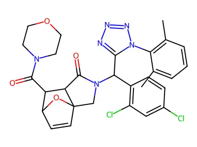 C29H28Cl2N6O4 structure