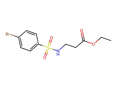 Ethyl 3-[(4-bromophenyl)sulfonylamino]propanoate structure