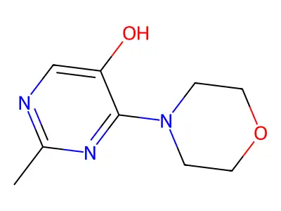 2-Methyl-4-morpholinopyrimidin-5-ol structure