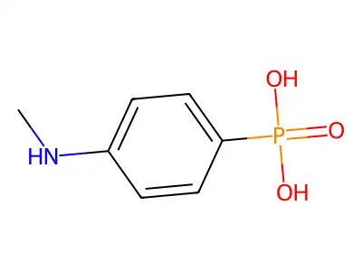 Phosphonic acid, (p-methylaminophenyl)- structure