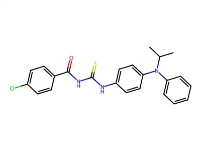 1-(4-Chlorobenzoyl)-3-(4-((isopropyl)phenylamino)phenyl)thiourea structure