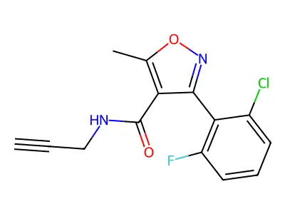 (3-(6-Chloro-2-fluorophenyl)-5-methylisoxazol-4-YL)-N-prop-2-ynylformamide structure