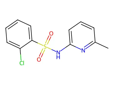 2-chloro-N-(6-methylpyridin-2-yl)benzenesulfonamide structure