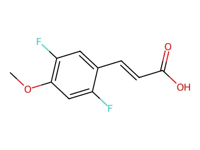 2,5-Difluoro-4-methoxycinnamic acid structure