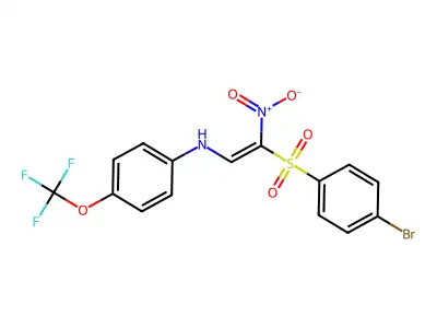 C15H10BrF3N2O5S structure