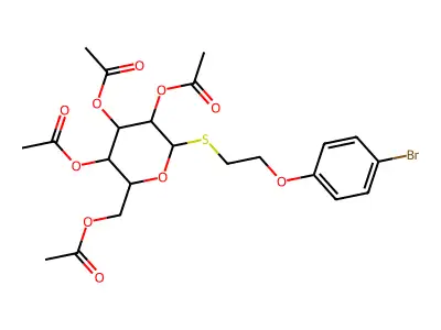C22H27BrO10S structure