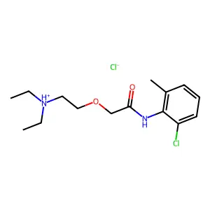 o-Acetotoluidide, 6'-chloro-2-(2-(diethylamino)ethoxy)-, hydrochloride structure