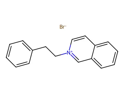Isoquinolinium, 2-(2-phenylethyl)-, bromide (1:1) structure