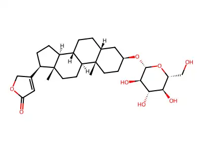 14-Dehydroxy-3-glucodigitoxigenin structure