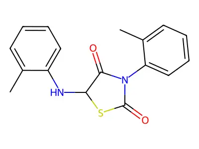 3-(o-Tolyl)-5-(o-tolylamino)thiazolidine-2,4-dione structure