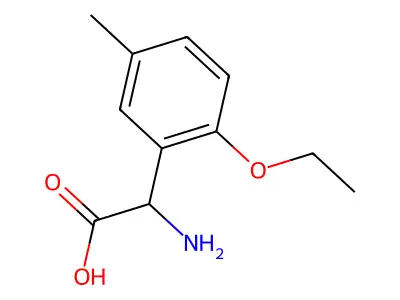 Amino(2-ethoxy-5-methylphenyl)acetic acid structure