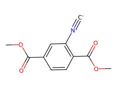 Dimethyl 2-isocyanoterephthalate structure