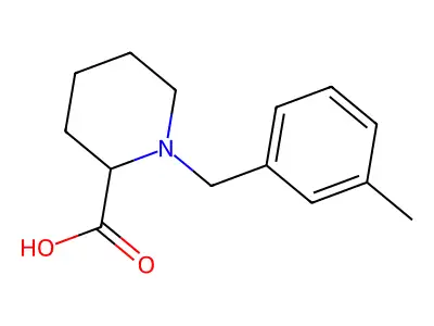 1-(3-Methylbenzyl)piperidine-2-carboxylic acid structure