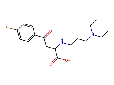 4-(4-Bromophenyl)-2-{[3-(diethylamino)propyl]amino}-4-oxobutanoic acid structure