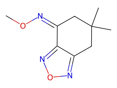 N-methoxy-6,6-dimethyl-5,7-dihydro-2,1,3-benzoxadiazol-4-imine structure