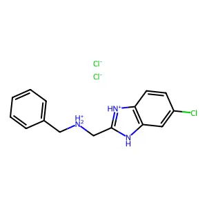 Benzimidazole, 2-(benzylaminomethyl)-5-chloro-, dihydrochloride structure