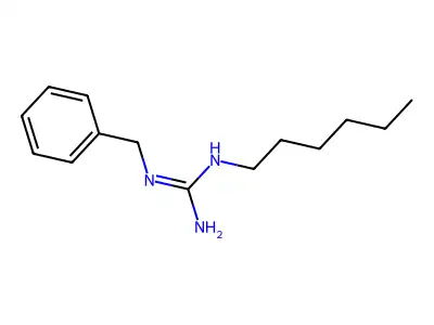 1-Benzyl-3-hexylguanidine structure