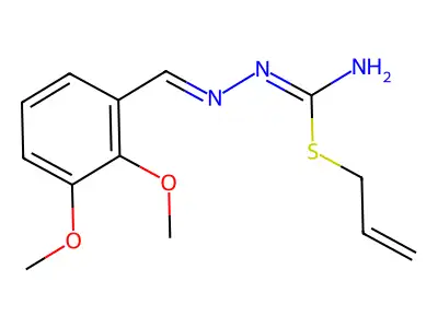 Allyl 2-(2,3-dimethoxybenzylidene)hydrazine-1-carbimidothioate structure