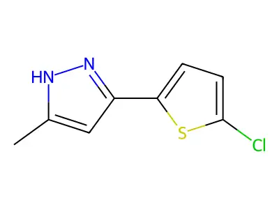 3-(5-chlorothiophen-2-yl)-5-methyl-1H-pyrazole structure