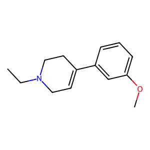 1-Ethyl-4-(3-methoxyphenyl)-1,2,3,6-tetrahydropyridine structure