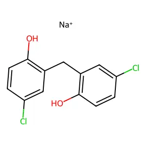 dichlorophene, sodium salt structure