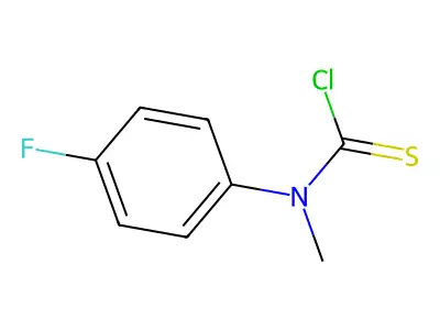 N-(4-Fluorophenyl)-N-methylthiocarbamoyl chloride structure
