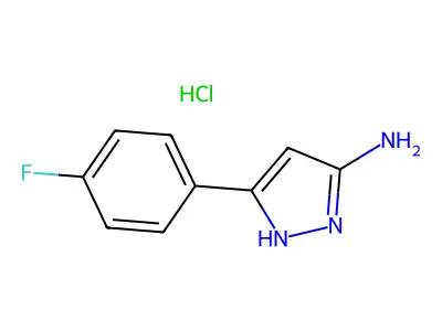 3-(4-fluorophenyl)-1H-pyrazol-5-amine structure