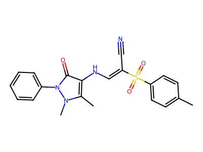C21H20N4O3S structure