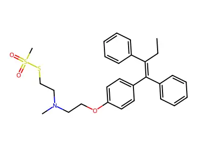 N-Desmethyl Tamoxifen Methanethiosulfonate structure
