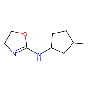 Cyclopentylamine, 3-methyl-N-(2-oxazolin-2-yl)- structure