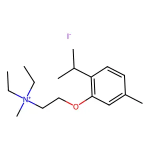 Ammonium, diethylmethyl(2-(thymyloxy)ethyl)-, iodide structure