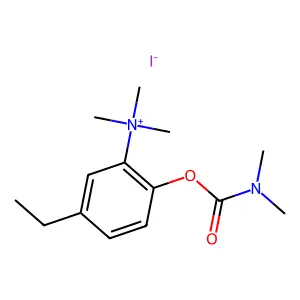 Ammonium, (5-ethyl-2-hydroxyphenyl)trimethyl-, iodide, dimethylcarbamate (ester) structure