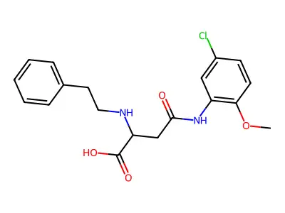 4-((5-Chloro-2-methoxyphenyl)amino)-4-oxo-2-(phenethylamino)butanoic acid structure
