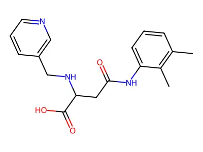 4-(2,3-Dimethylanilino)-4-oxo-2-(pyridin-3-ylmethylamino)butanoic acid structure