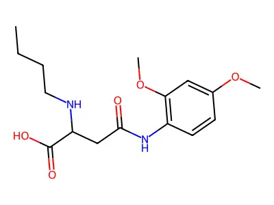 N2-Butyl-N4-(2,4-dimethoxyphenyl)-L-asparagine structure