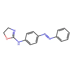 2-Oxazolamine, 4,5-dihydro-N-(4-(2-phenyldiazenyl)phenyl)- structure