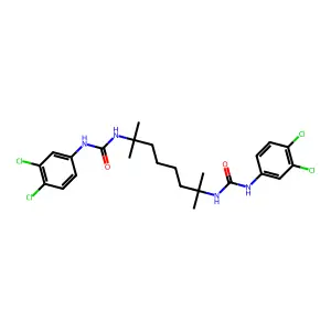 Urea, 1,1'-(1,1,6,6-tetramethylhexamethylene)bis(3,3'-(3,4-dichlorophenyl)- structure