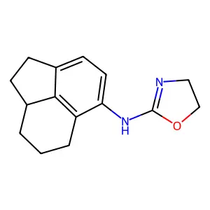 N-(1,2,6,7,8,8a-Hexahydroacenaphthylen-5-yl)-4,5-dihydro-1,3-oxazol-2-amine structure