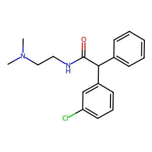Acetamide, 2-(m-chlorophenyl)-N-(2-(dimethylamino)ethyl)-2-phenyl- structure