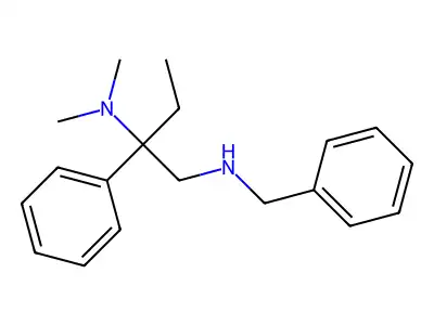 Phenethylamine, N-benzyl-beta-(dimethylamino)-beta-ethyl- structure